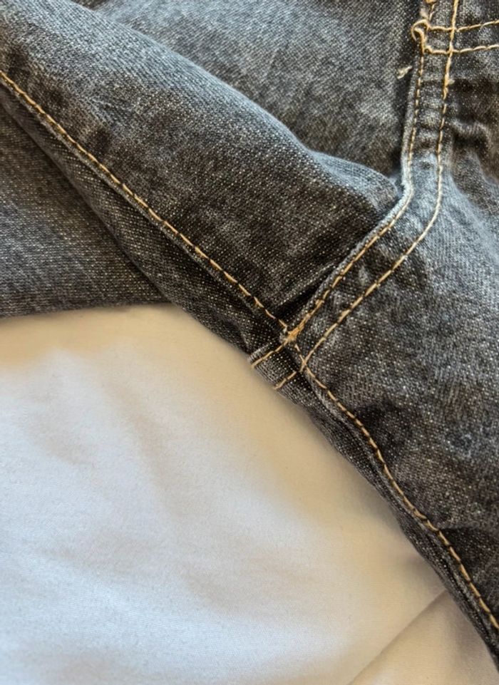 Jean homme gris brut taille 2XL/50 y2k 00s – coupe loose droite – 100% coton - photo numéro 5