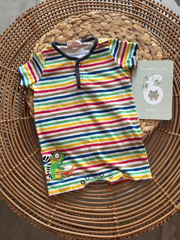 Combi short, barboteuse du pareil au même taille six mois