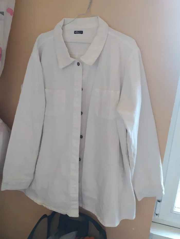 Veste en Jean blanc - photo numéro 2