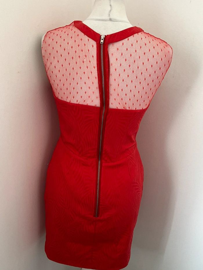 Robe rouge et dentelle the Kooples S - photo numéro 3