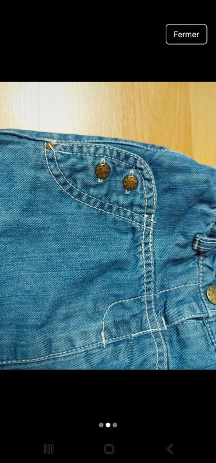Jupe jeans taille 18 mois mais taille grand - photo numéro 2