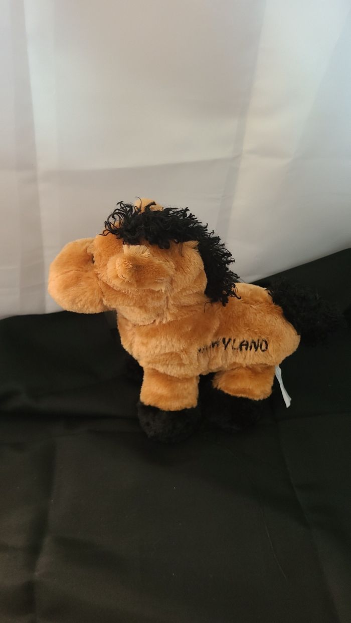 peluche poney marron noir maxwell - photo numéro 7