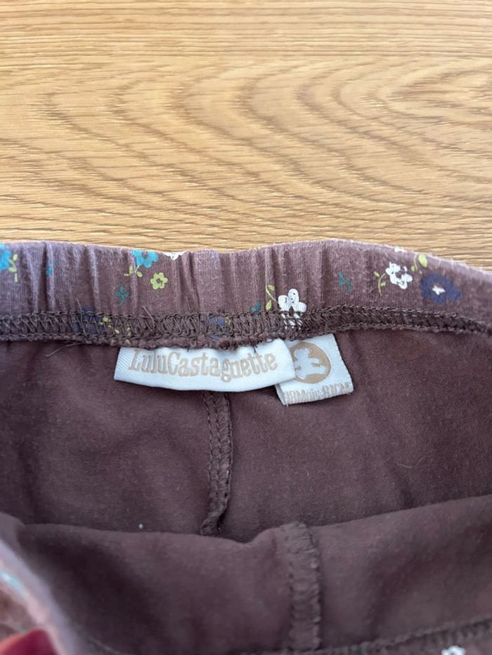 Legging fleuri Lulu Castagnette 18 mois - photo numéro 3