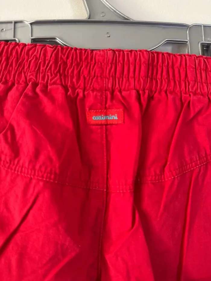 👖pantalon catimini  rouge - bébé fille - 6 mois - 67 cm- bon état - 100% coton - photo numéro 6