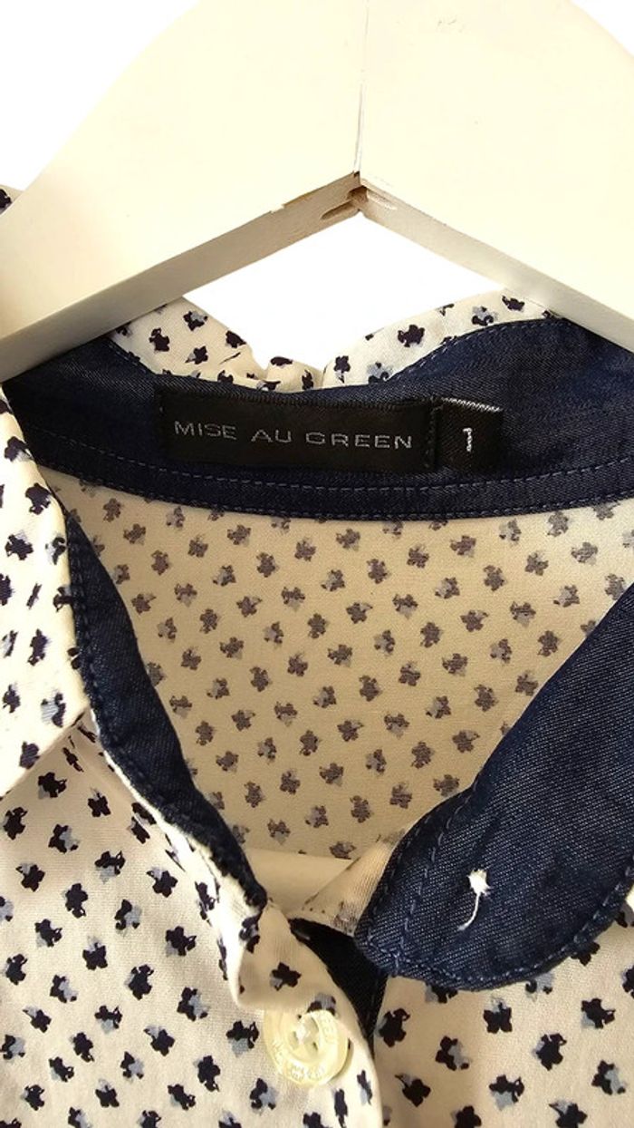 chemise Mise Au Green blanc taille S - photo numéro 4
