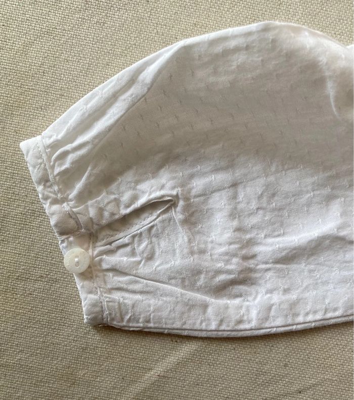 Tunique chemisier blanc dentelles Cyrillus 9 mois - photo numéro 7