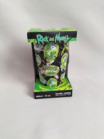 💚 Verre 400ml Rick and Morty - Warner Bros - Neuf 💚