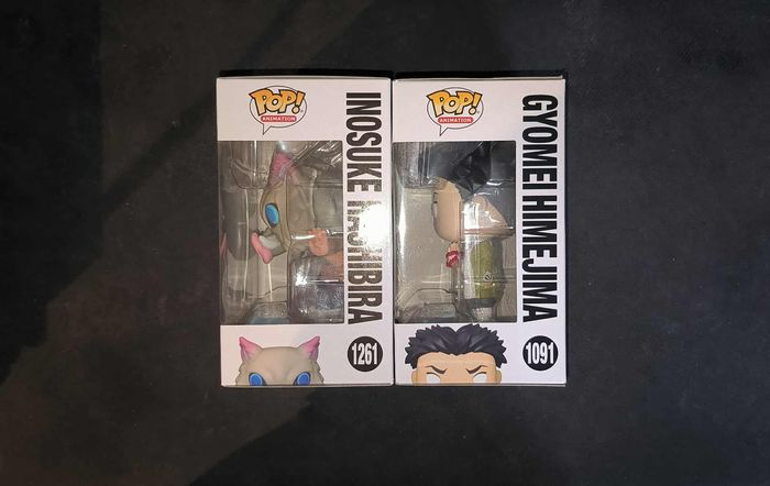 Lot 2 Figurines Funko Pop / Gyomei « Chase » 1091 & Inosuke 1261 / Demon Slayer - photo numéro 3