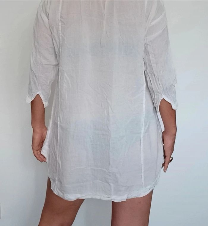 Blouse longue rayée transparente taille 36 - photo numéro 5