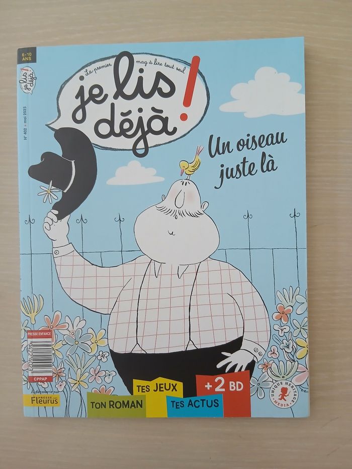 Cahier enfant 6/10 ans neuve je lis deja un oiseau judte la - photo numéro 2