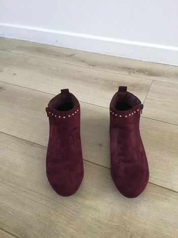 Bottines Bordeaux 37