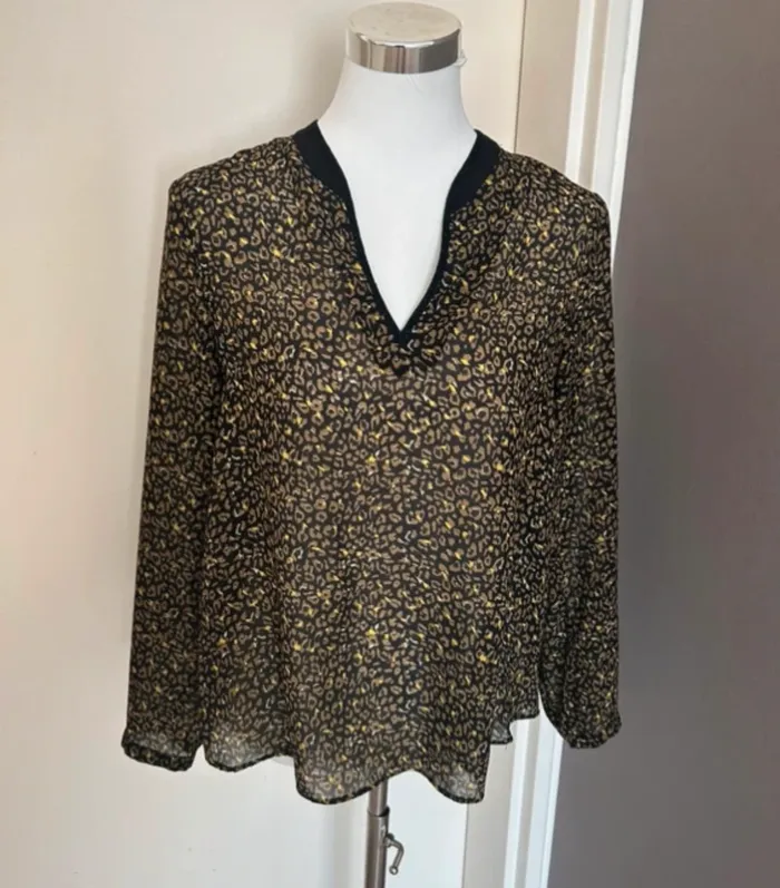 One step, Blouse haut top imprimé femme, taille 36