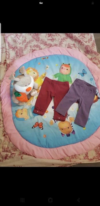 Lot de deux leggings petite fille