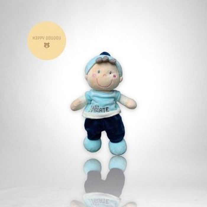 Peluche Doudou Garcon petit pirate Vetir P14