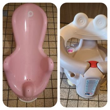 Transat et rehausseur de bain 