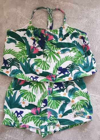 Combishort bébé fille livre de la jungle
