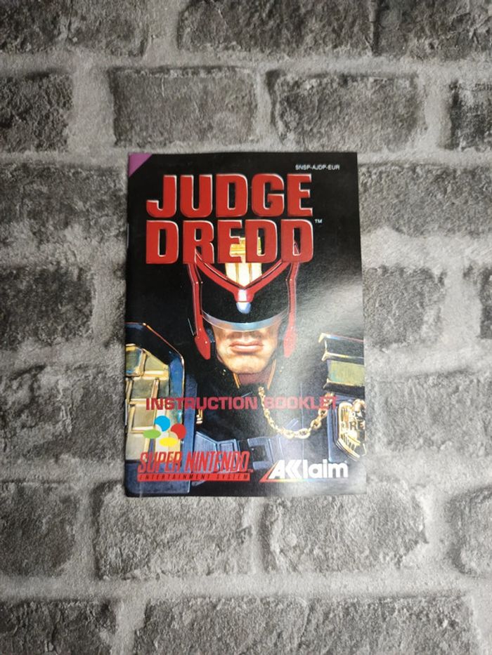 Judge Dredd - Super Nintendo - Notice Booklet