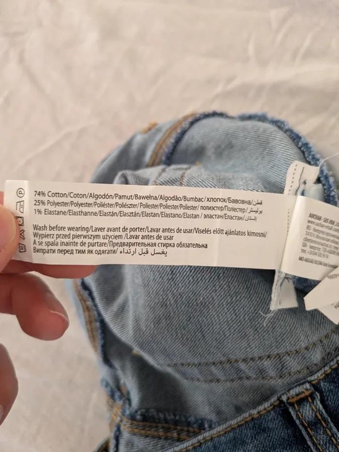 Short en Jean InExtenso - Taille 40 (L) - Bleu Stretch Confort - photo numéro 4