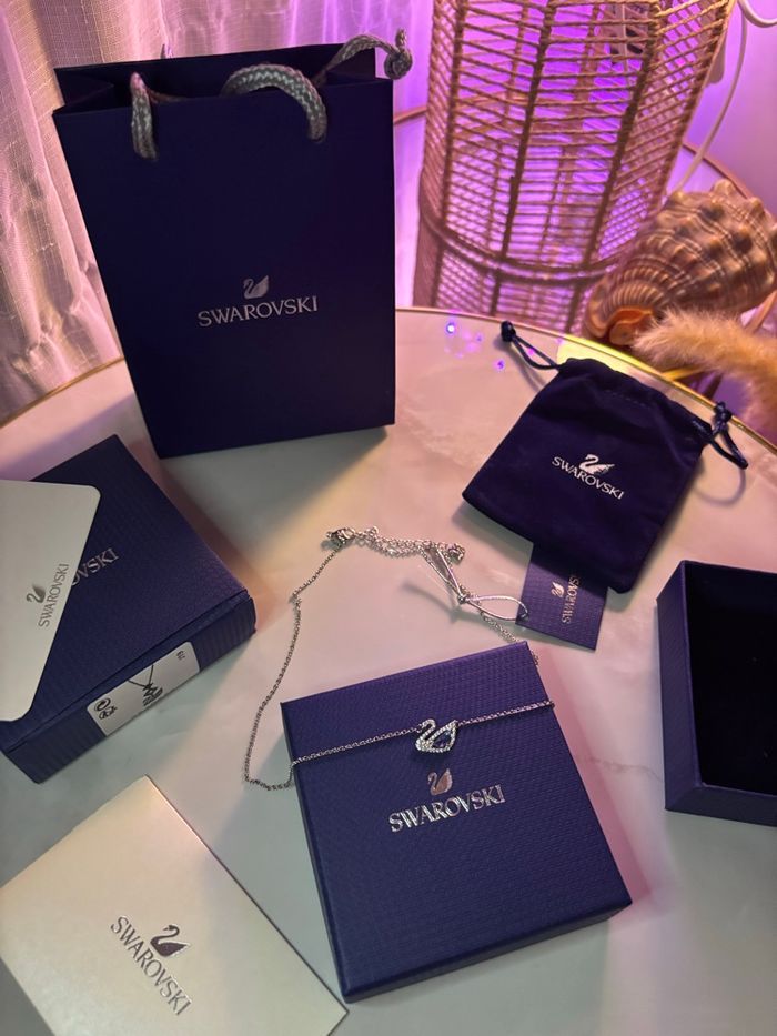 Collier Swarovski Cygne – Argenté – Authentique – Neuf - photo numéro 6