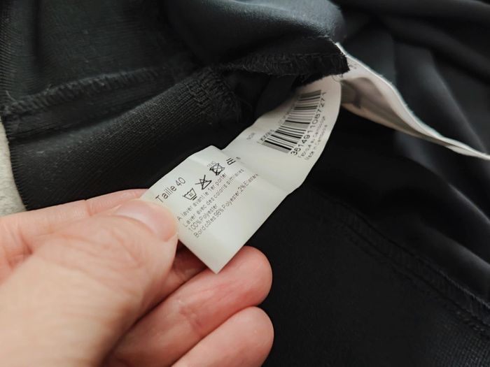 Polo Monoprix noir taille élastique manches courtes 40 - photo numéro 5