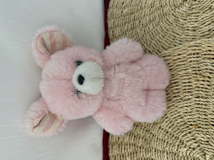 doudou souris , ours tartine et chocolat , rose - photo numéro 5