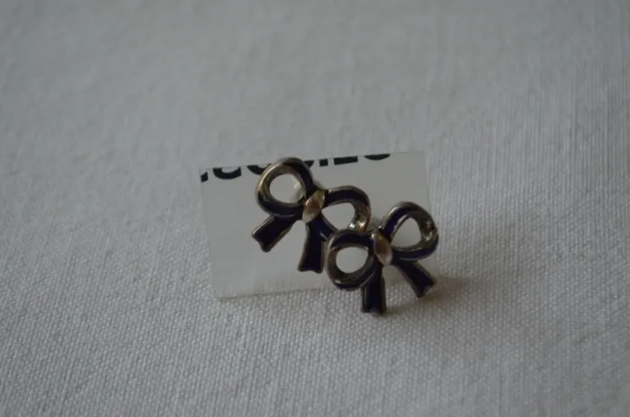 boucle d'oreille noeud papillion - photo numéro 2