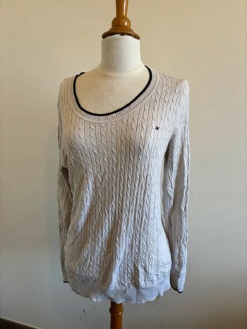 Pull fin col rond Tommy Hilfiger taille L