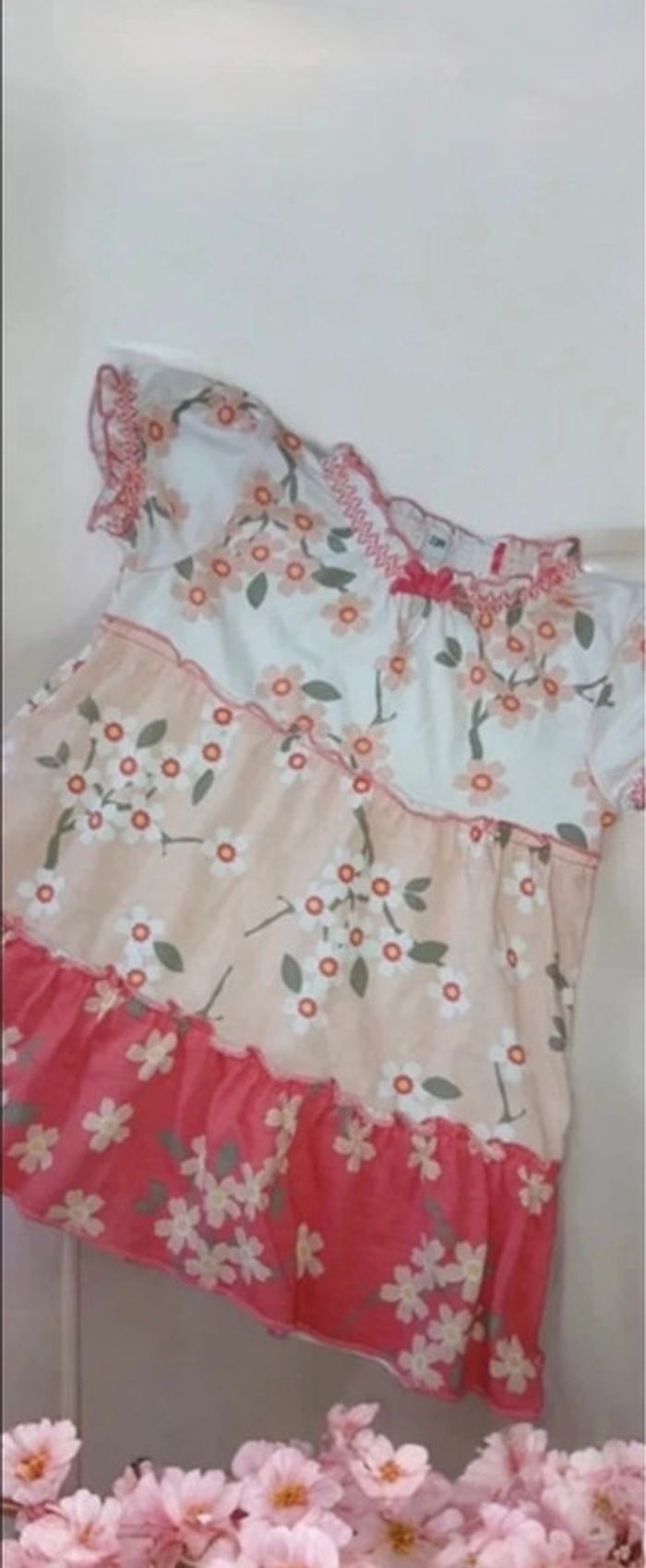 🎀Lots de 2 robe fille 23 mois motif floral neuve 🎀 - photo numéro 3