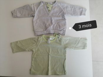 Pull et t-shirt 3 mois