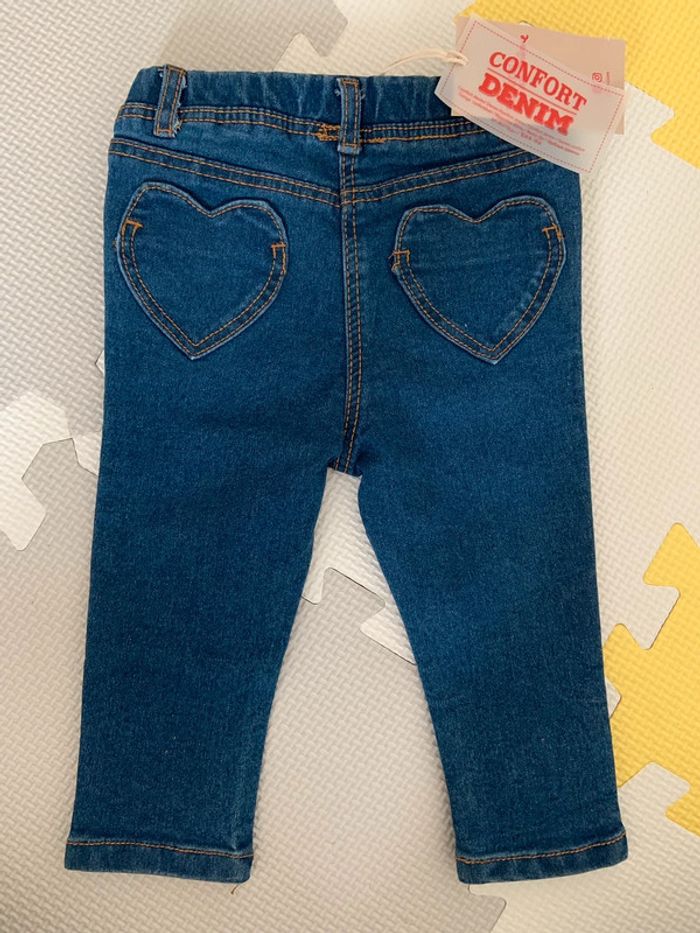 Ensemble neuf 3 pièces teeshirt jean DPAM 12M - photo numéro 6