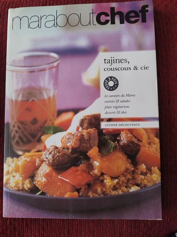 Livre de cuisine "Tajines, couscous et compagnie" Marabout chef