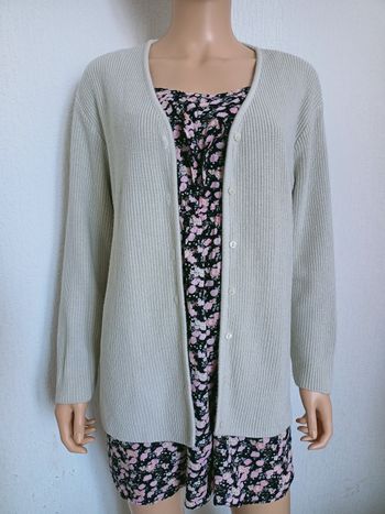 Gilet / cardigan beige grisé T44 N*127