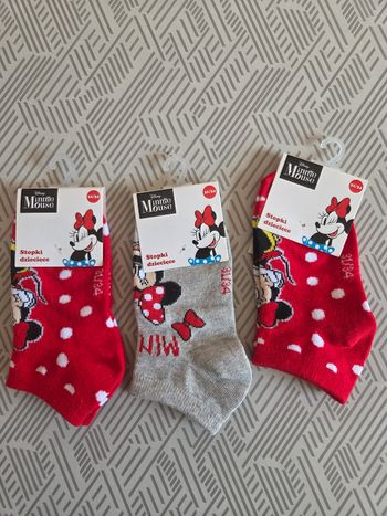 Lot 3 paires de chaussettes neuves Minnie 31/34