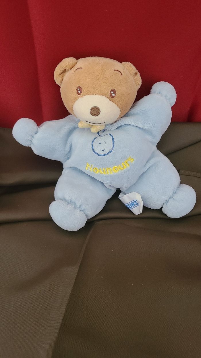 Doudou Ours Nounours - Bleu