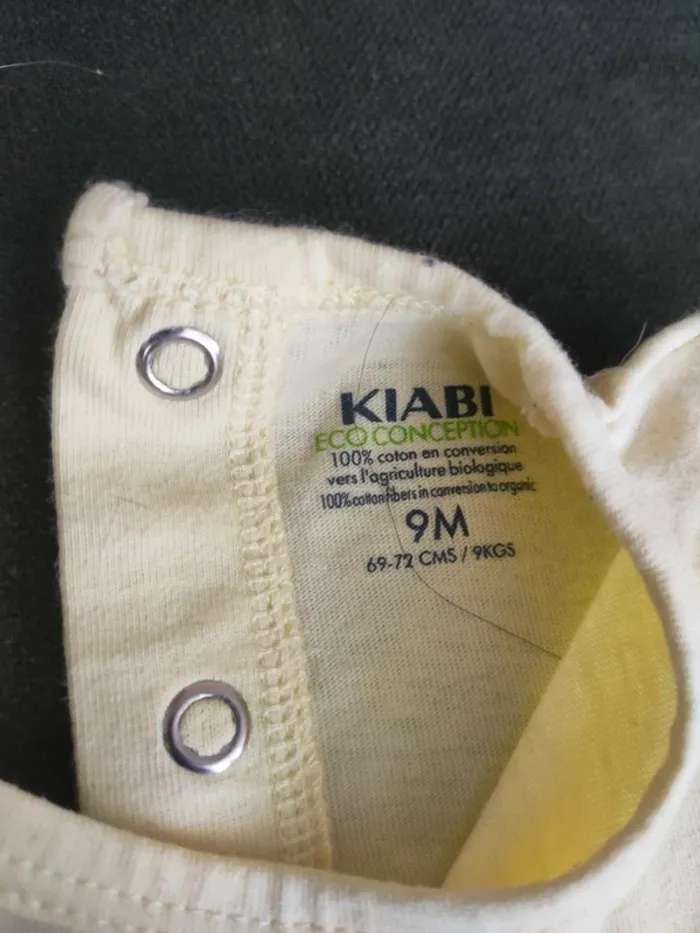 Pyjama grenouillère garçon 9 mois Kiabi - photo numéro 3