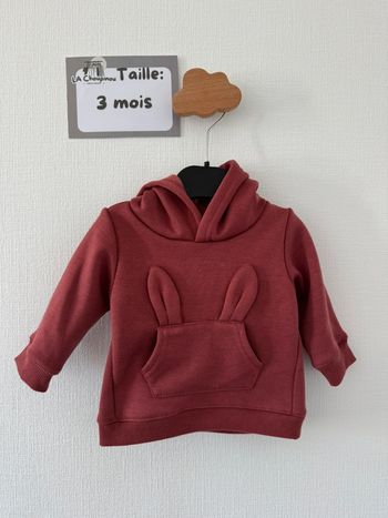 Sweat chaud - taille 3 mois 🌸