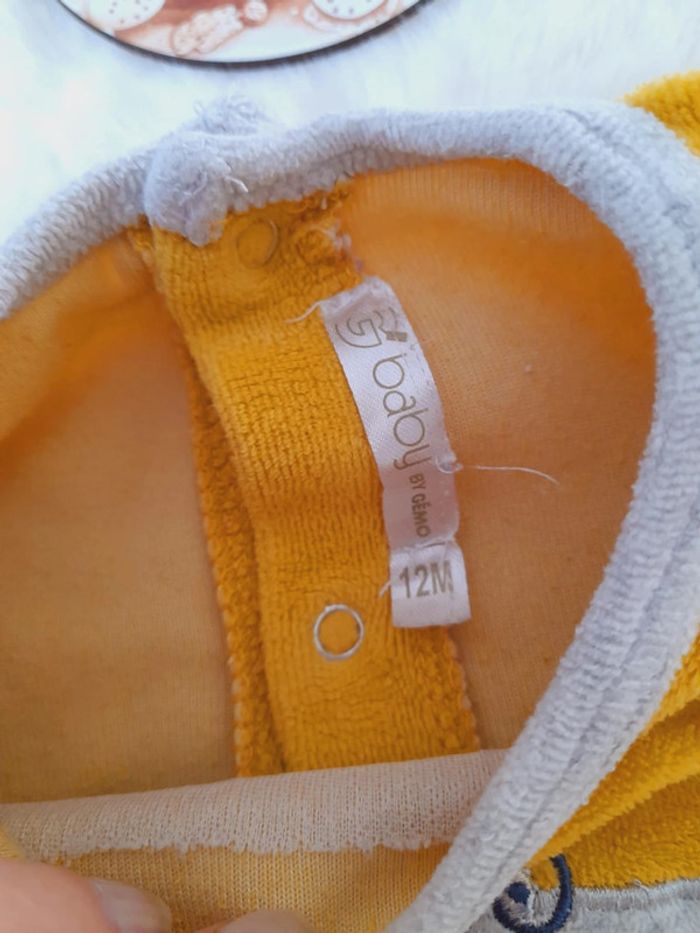 Pyjama grenouillère velours garçon 12 mois Gémo - photo numéro 4