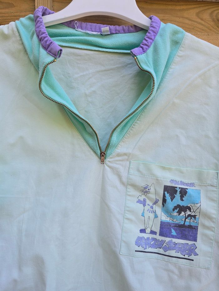 Tunique logo imprimé 🍒vintage 80🍒taille jusqu'au 44 - photo numéro 5