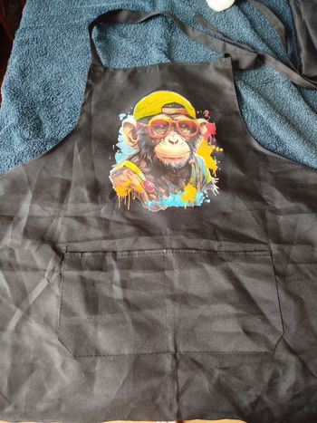 Tablier singe 