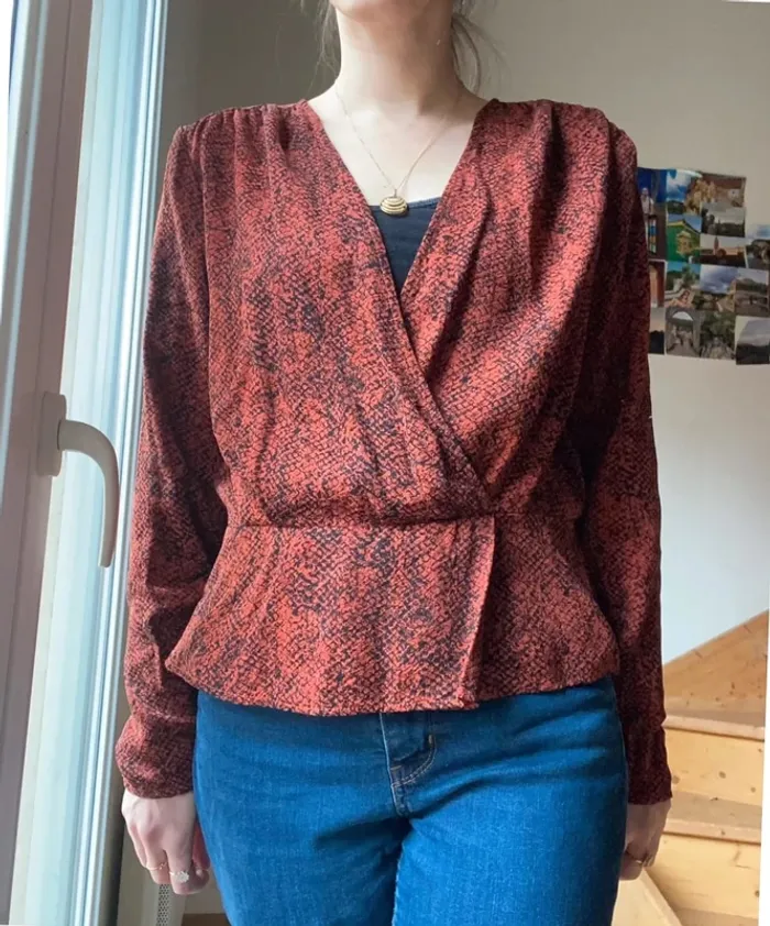 Blouse Kookai à motifs croco T 38 - photo numéro 6