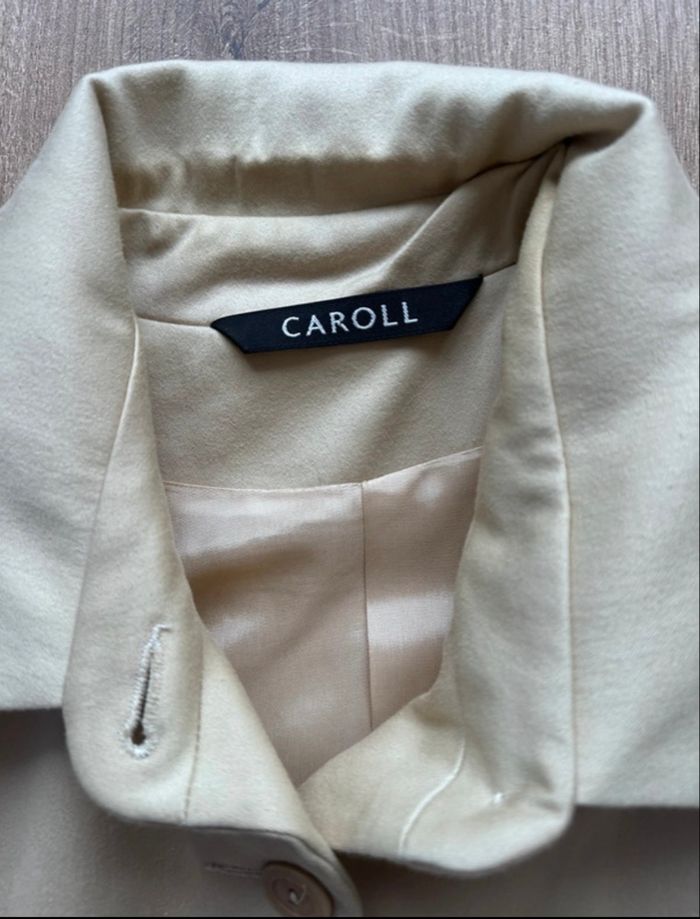 Veste blazer femme taille 38 beige sable Caroll - photo numéro 3