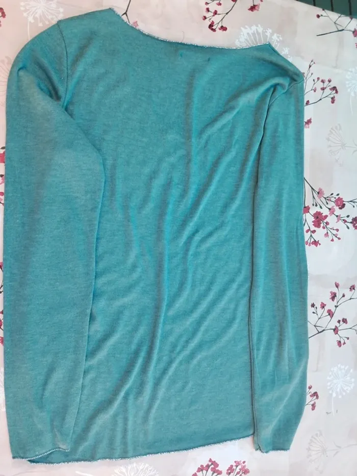 Beau pull léger et très doux, col légèrement pailleté - T40 / L - Carnaby - photo numéro 6