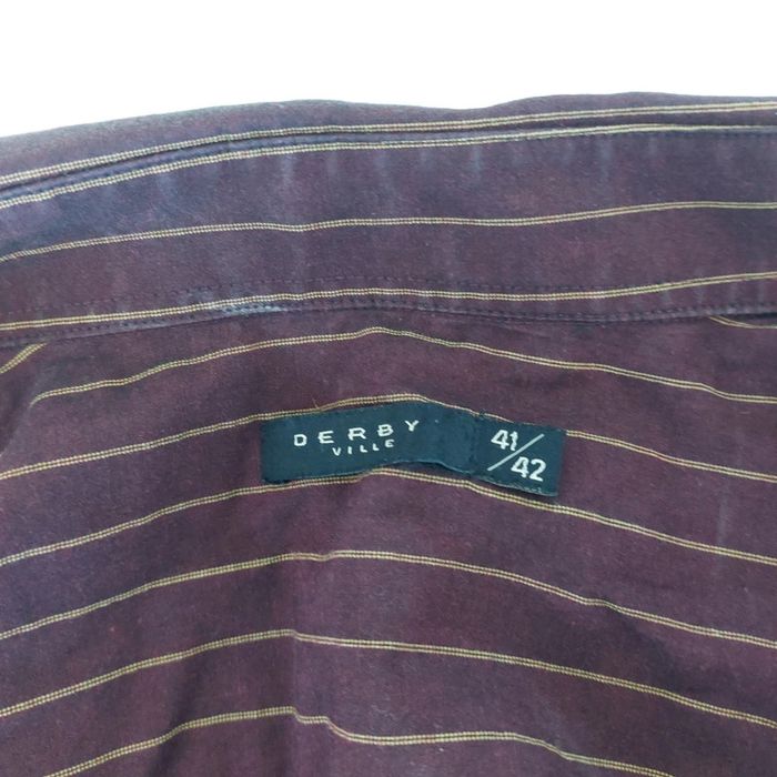 Vêtements - Chemise rayée bordeaux. - photo numéro 3
