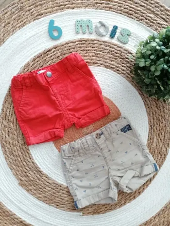 Lot de deux shorts - 6 mois