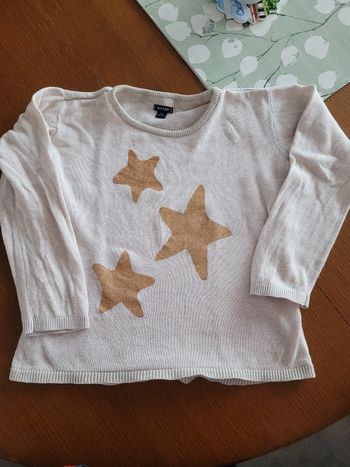 Pull beige Kiabi 5 ans