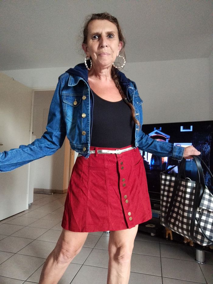 Mini jupe style peau ZARA - photo numéro 5