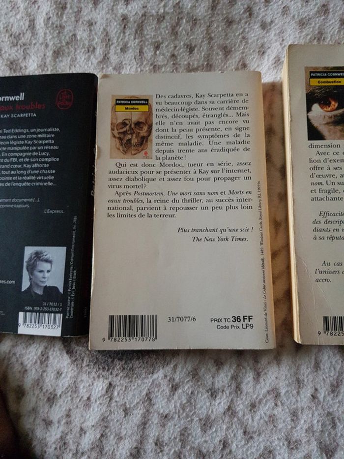 lot de 3 romans de Patricia Cornwell - Tomes 7 8 et 9 - photo numéro 6