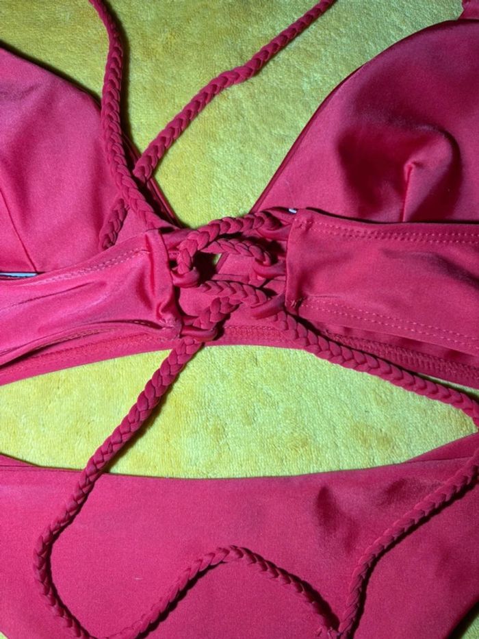 Lot 2 bikini rouge et blanc Taille S/36 - photo numéro 7