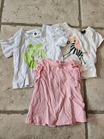 Lot 3 t-shirts manches courtes