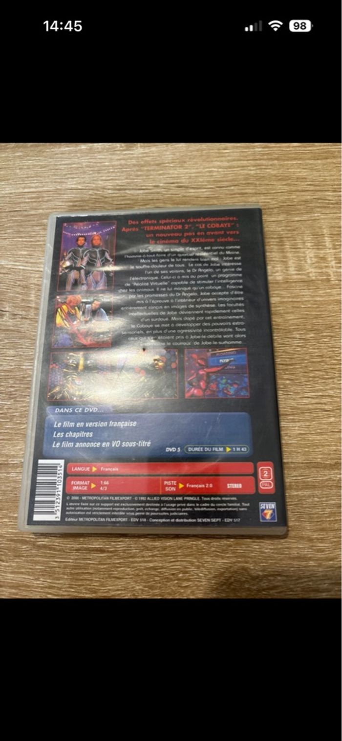 DVD le cobaye - photo numéro 2